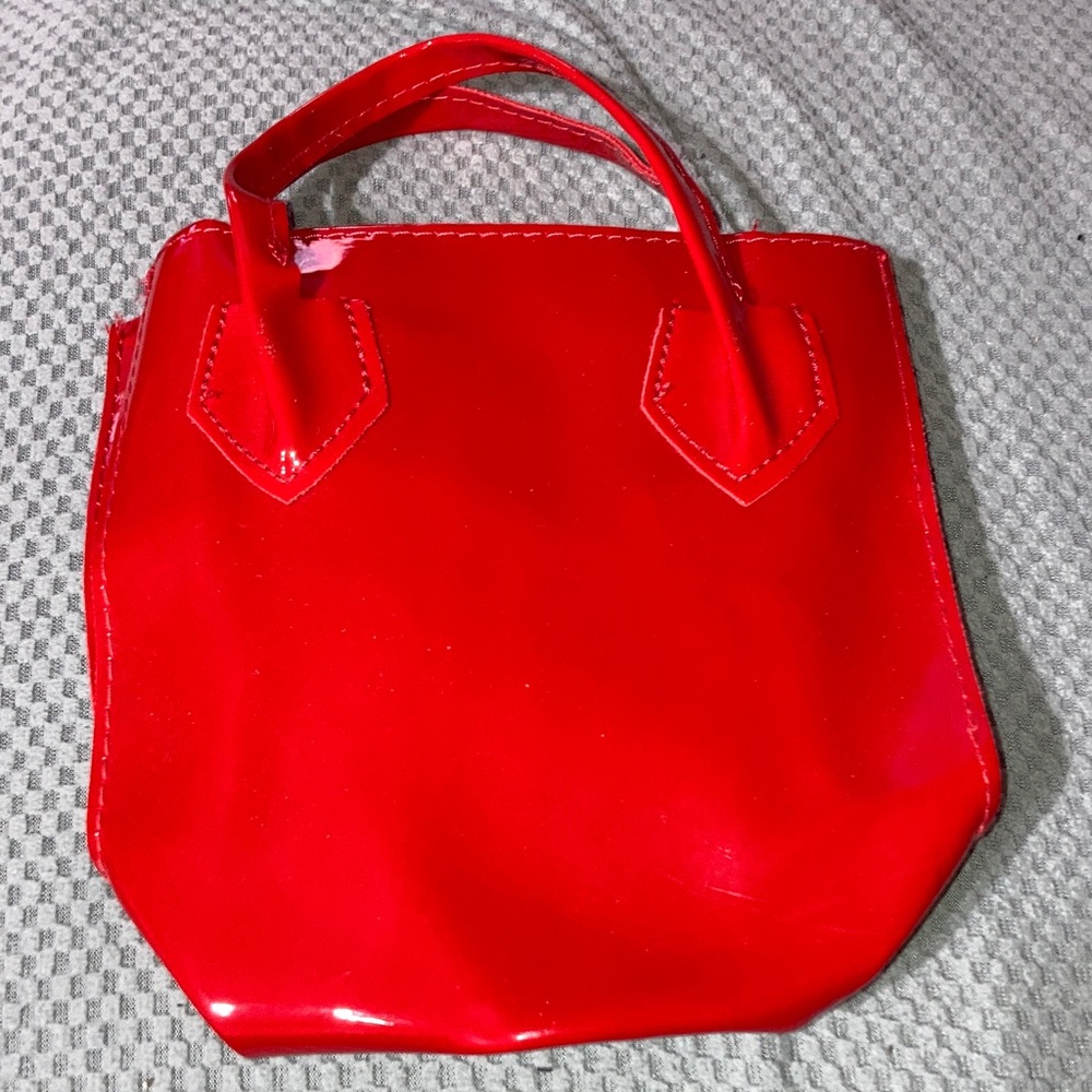 SHEIN Glossy Red Tote Bag